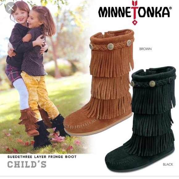 kids fringe boots